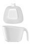 Hermia Juego de coladores SPLSZG-2 de 2 piezas en Blanco